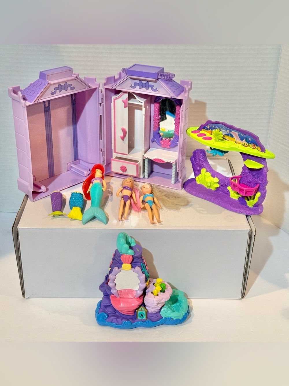 Disney Polly Pocket The Little Mermaid Mixed Lot Pre-Used